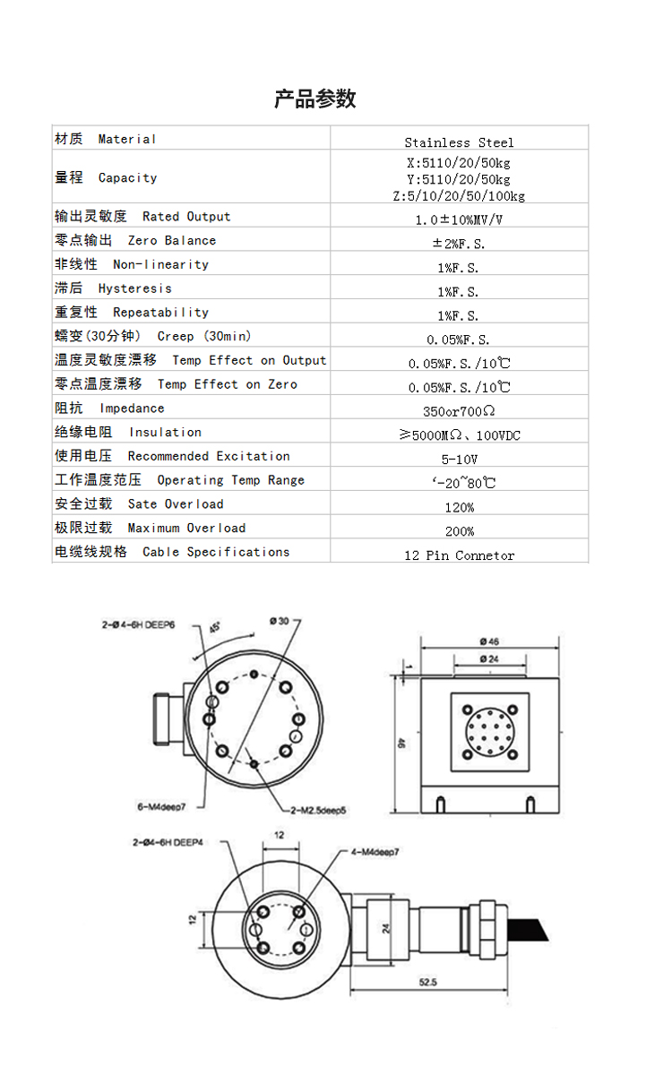 斯巴拓SBT872三維力傳感器機(jī)械手自動化專用多維力測力壓力檢測5.jpg