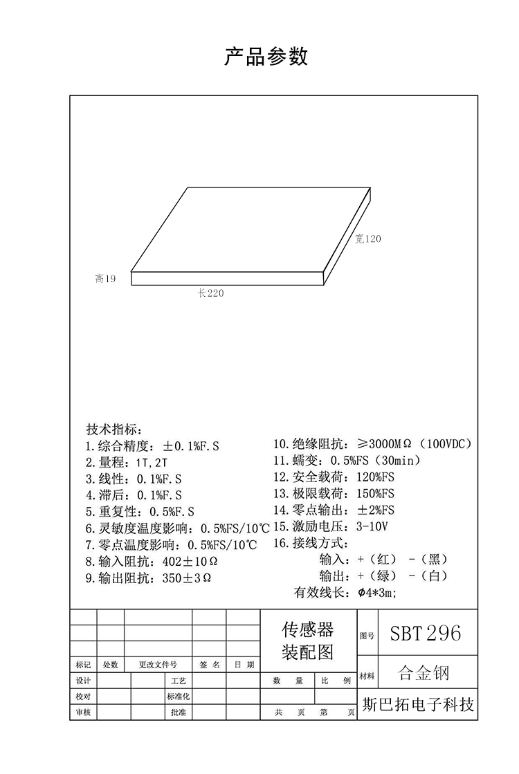 斯巴拓SBT296平板式壓力傳感器超薄超大受力面積非標(biāo)測(cè)力1T2T4.jpg